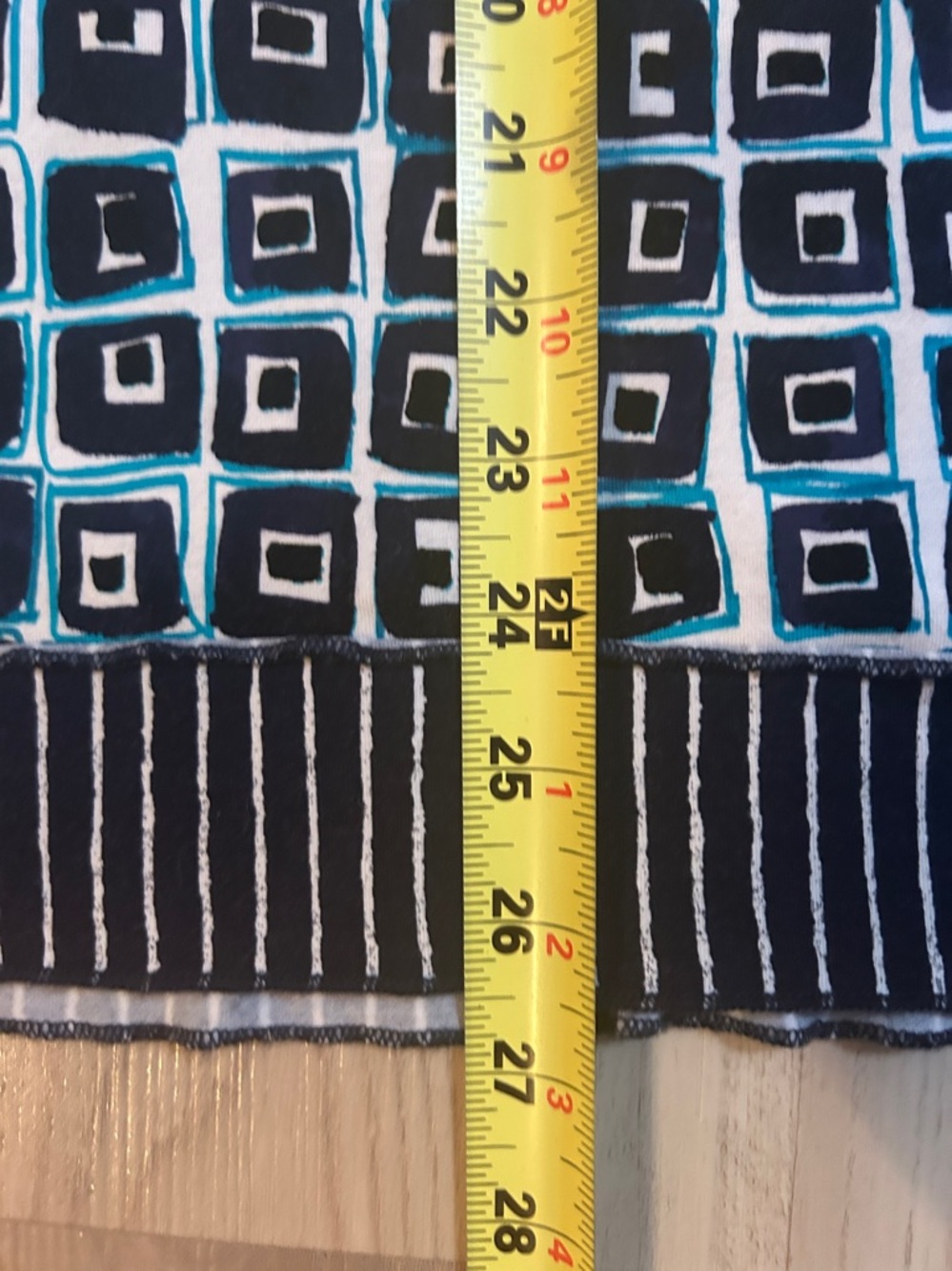Habitat CORE TRAVEL CUBISM TUNIC XL Navy Geometric Square Career Relaxed Artsy - Picture 13 of 16